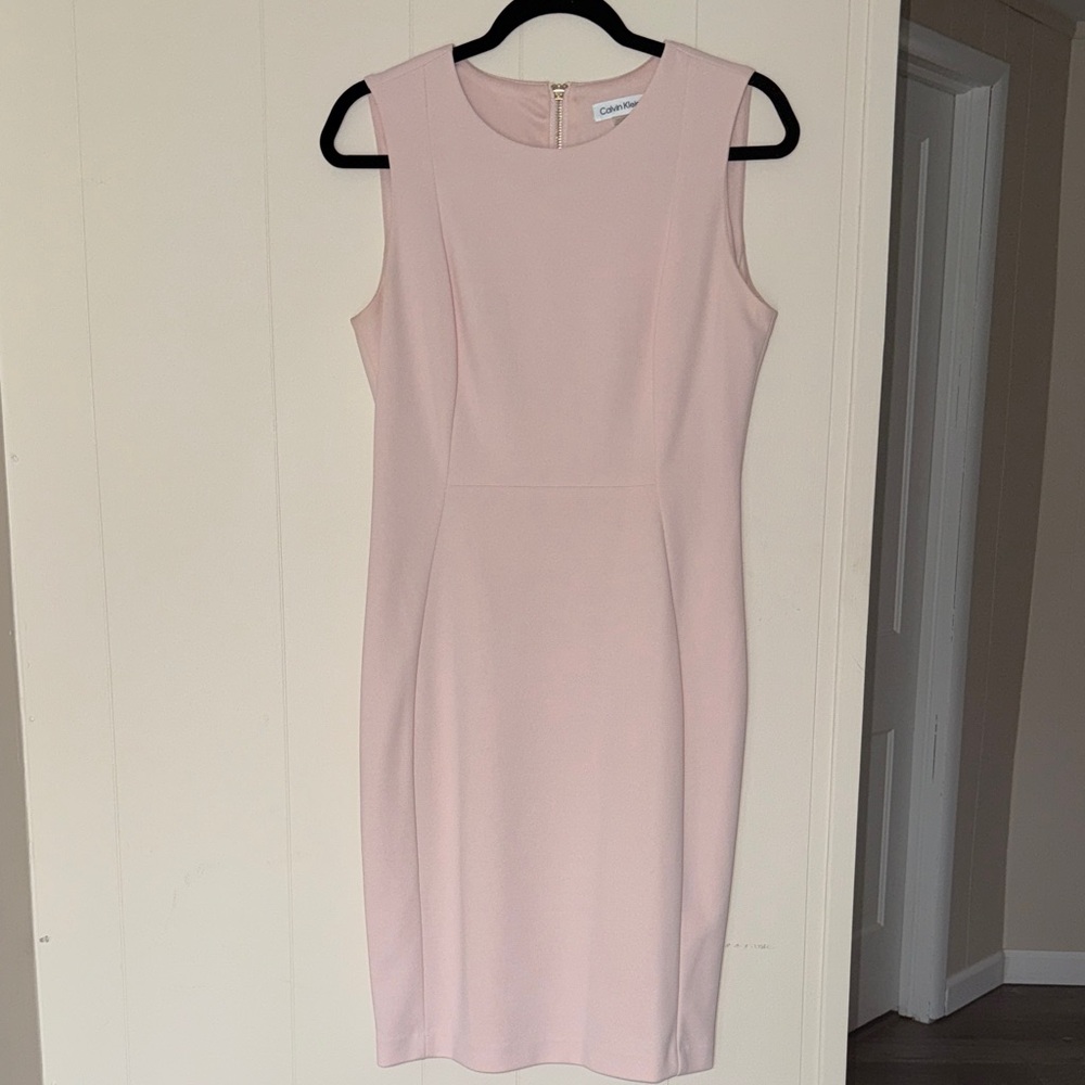 Calvin Klein Blush Pink Sleeveless Dress